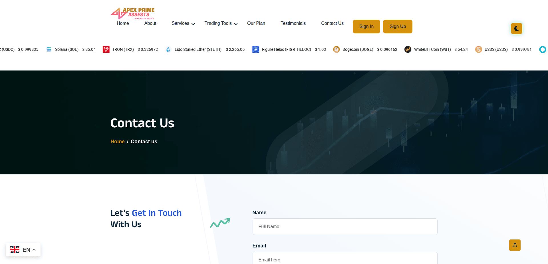 Website screenshot for https://apexprimeassets.com/ - 3