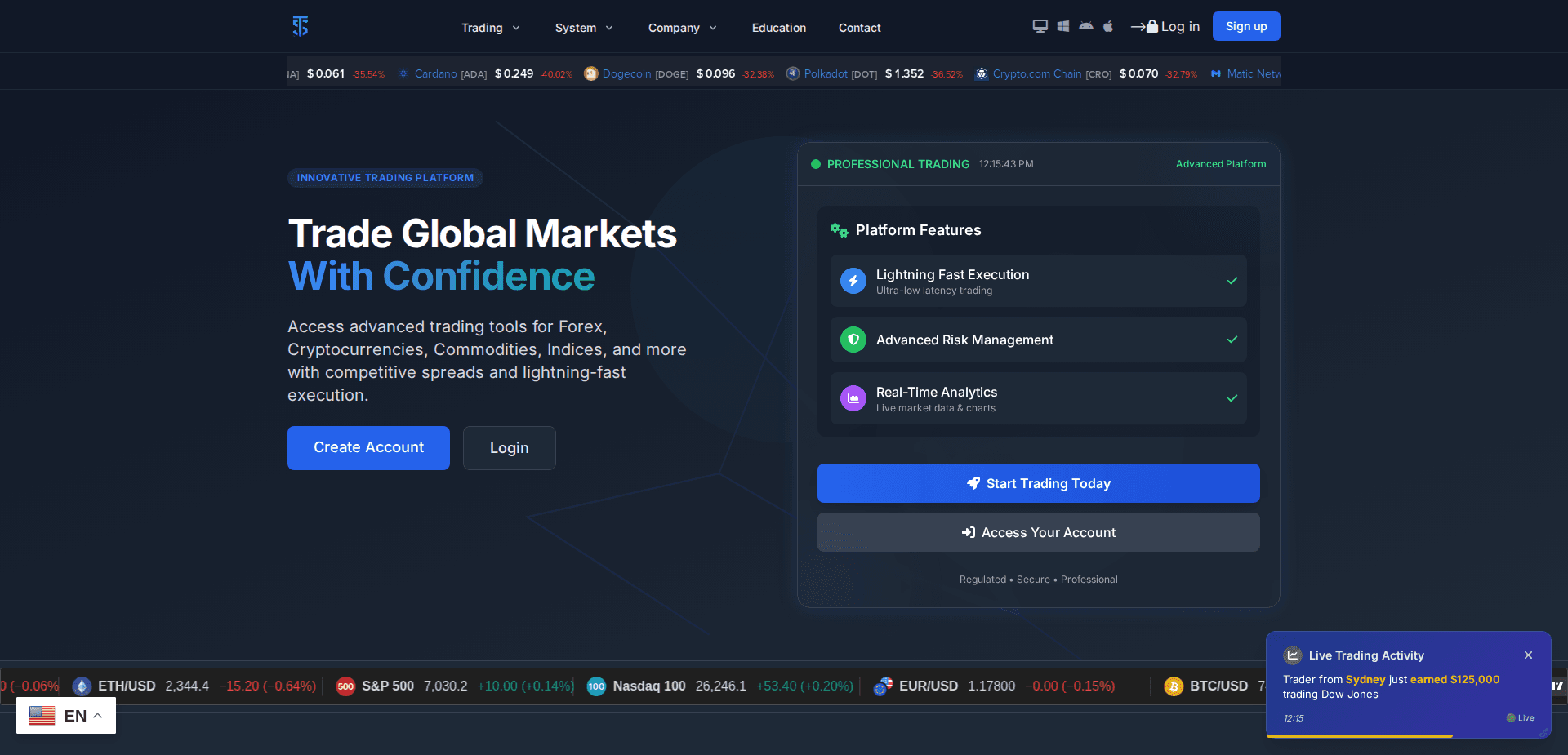 Website screenshot for https://swingtradingbroker.com/ - 1