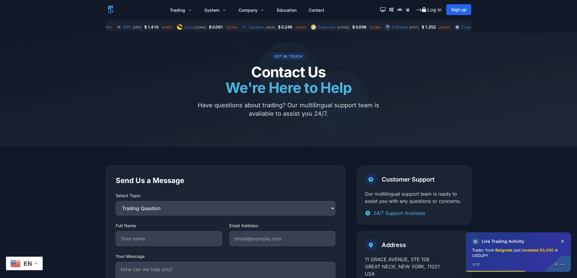 Website screenshot for https://swingtradingbroker.com/ - 3