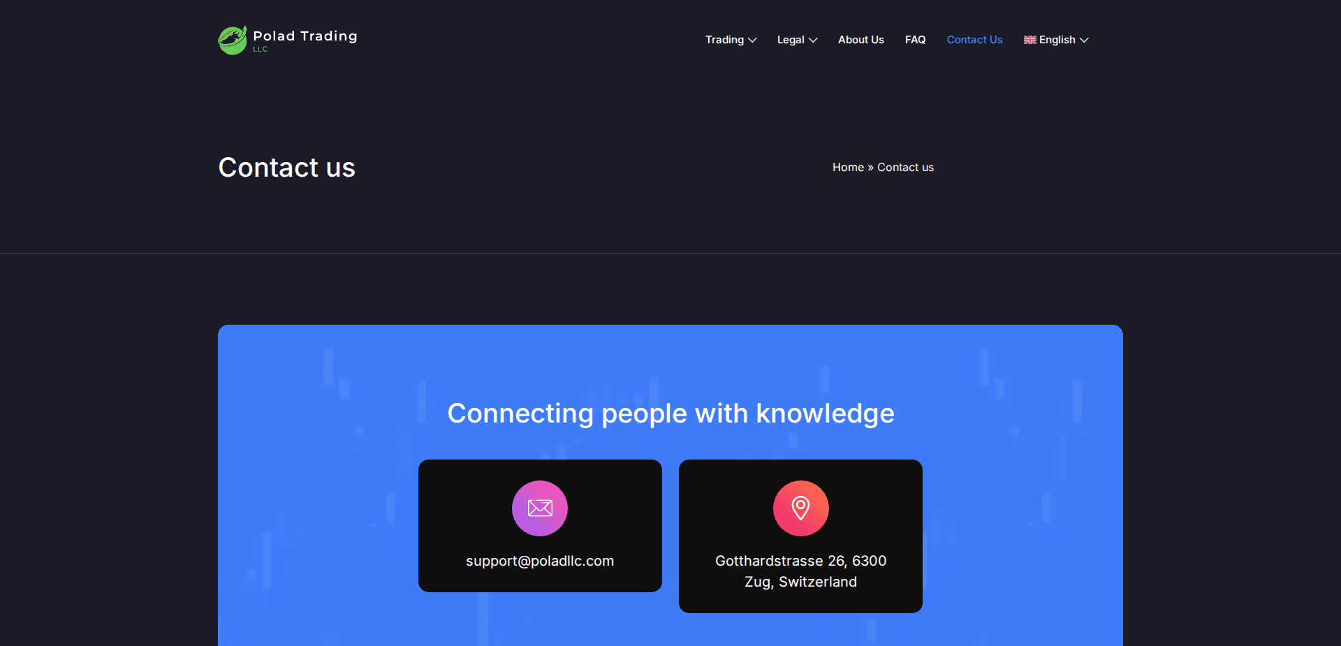 Website screenshot for https://poladllc.com/ - 2