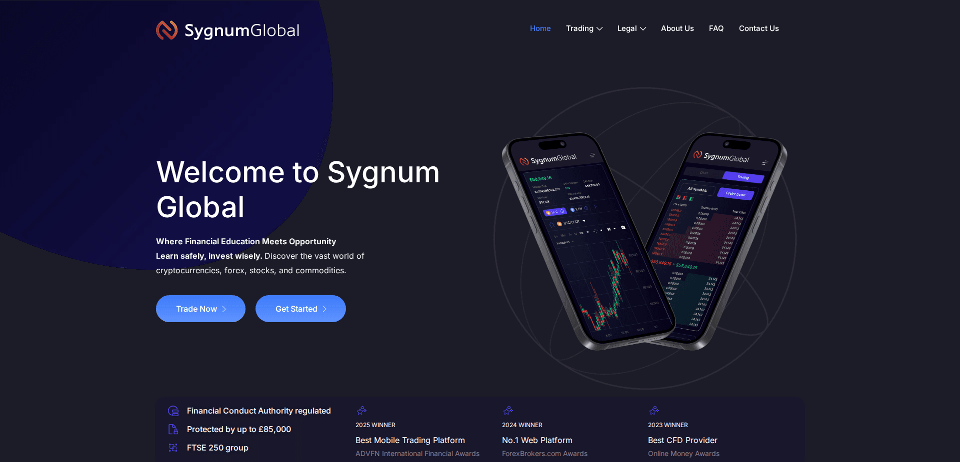 Website screenshot for https://sygnumglobal.co/ - 1