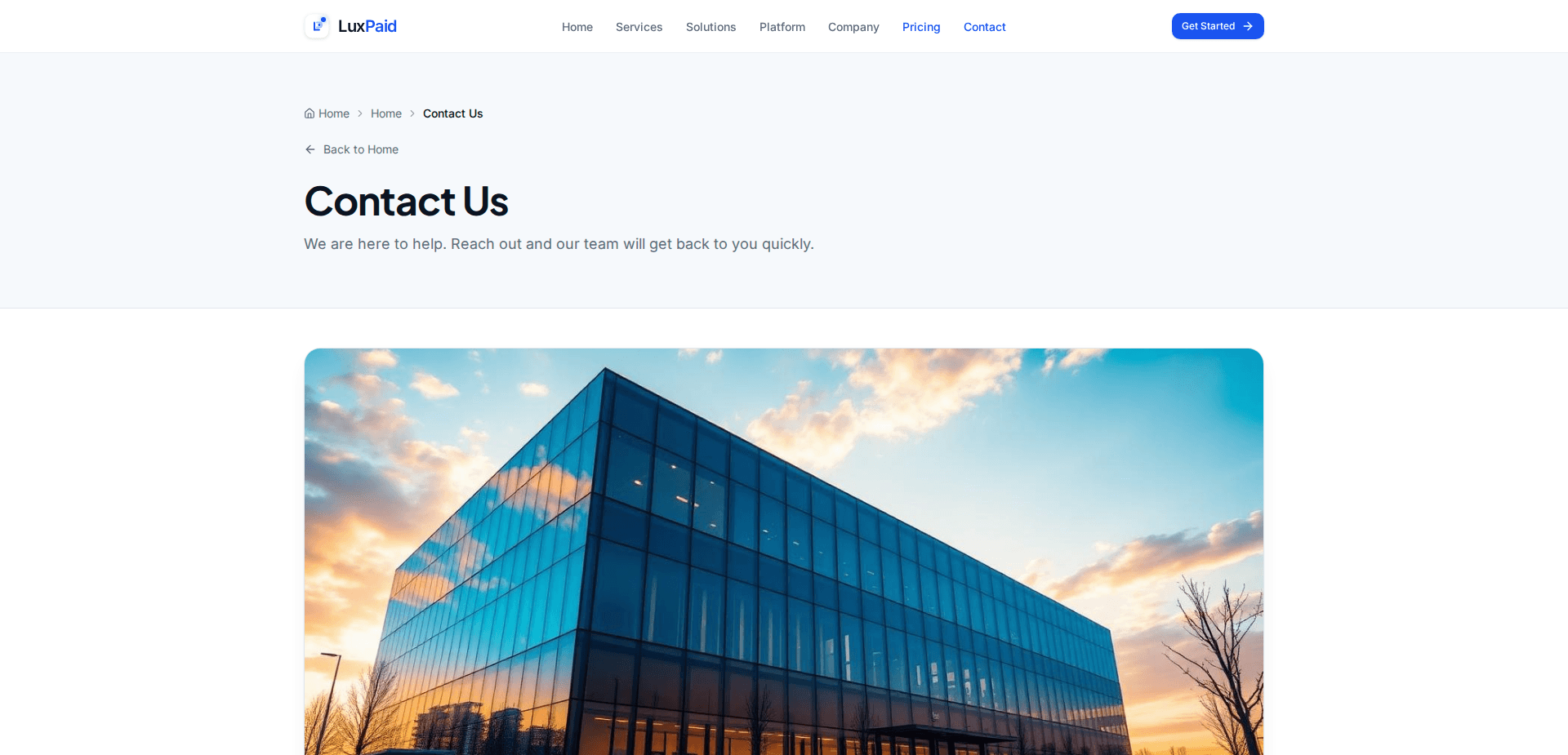 Website screenshot for https://luxpaid.com/ - 2