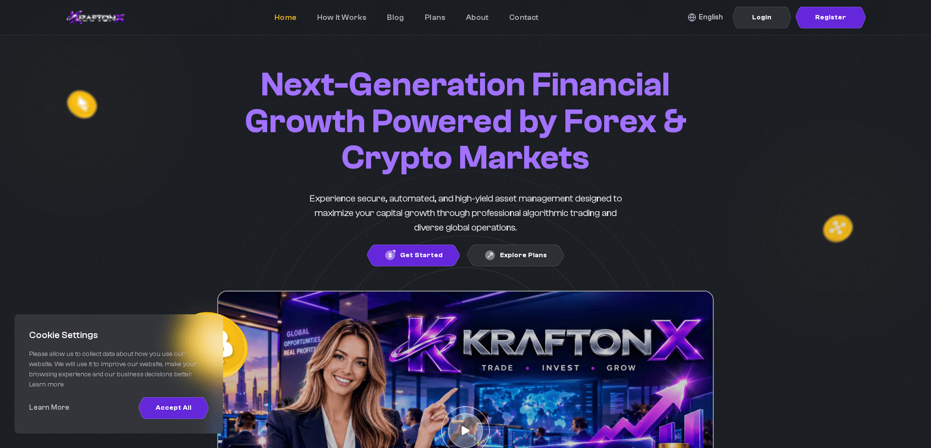 Website screenshot for https://kraftonx.com/ - 1