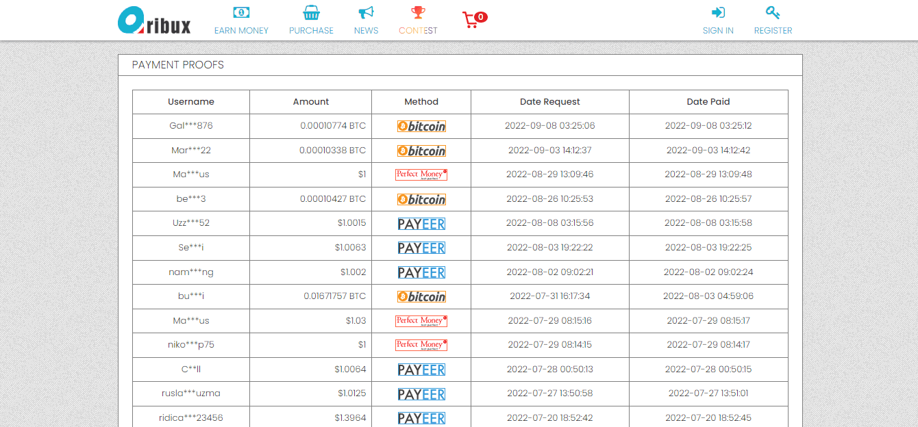 заявление о выплатах пользователям 