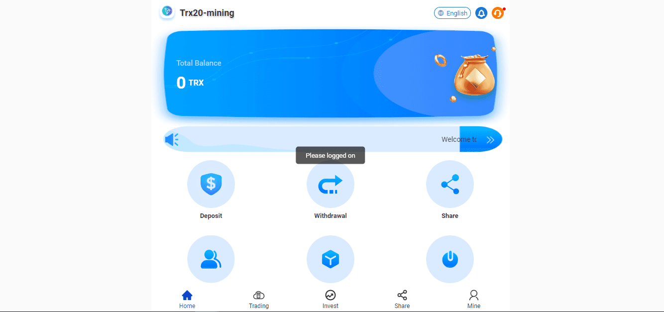 TRX20-Mining - новое предложение майнинга от мошенников 