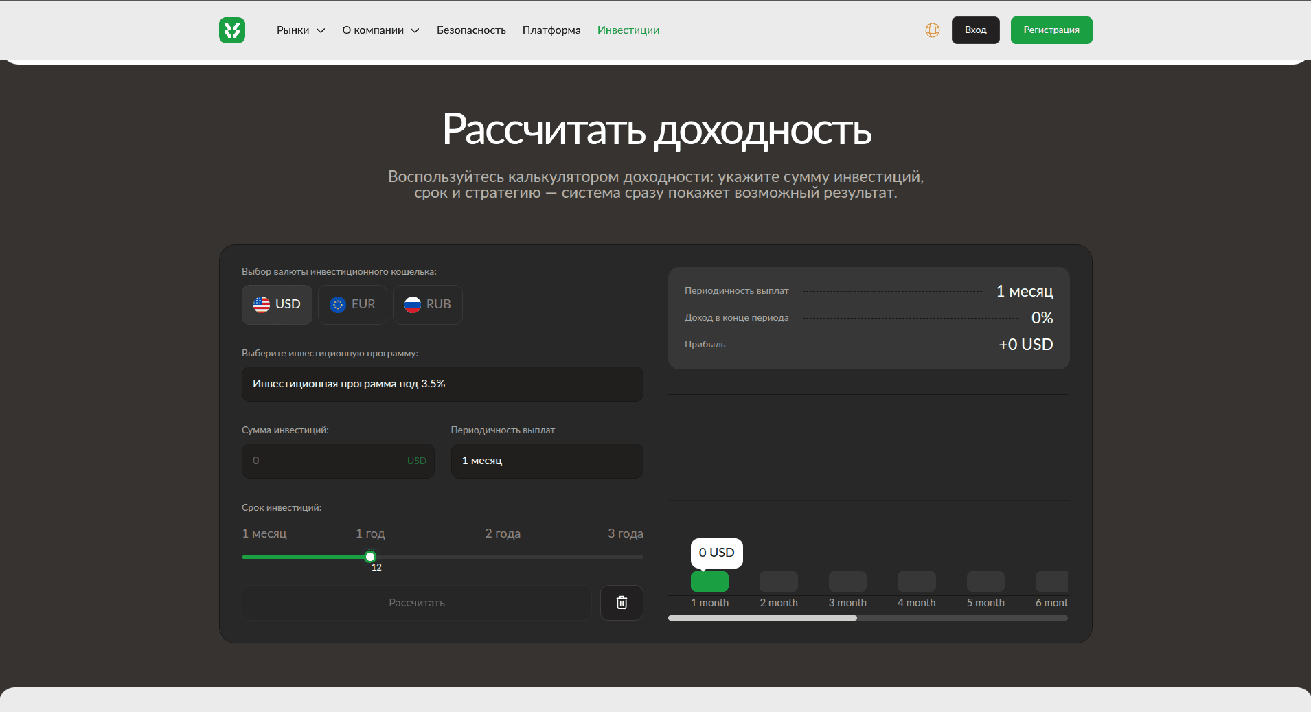 Расчет доходности от Yururemi