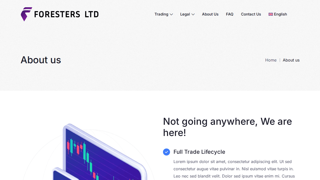 Website screenshot for https://forestersltd.com/ - 3