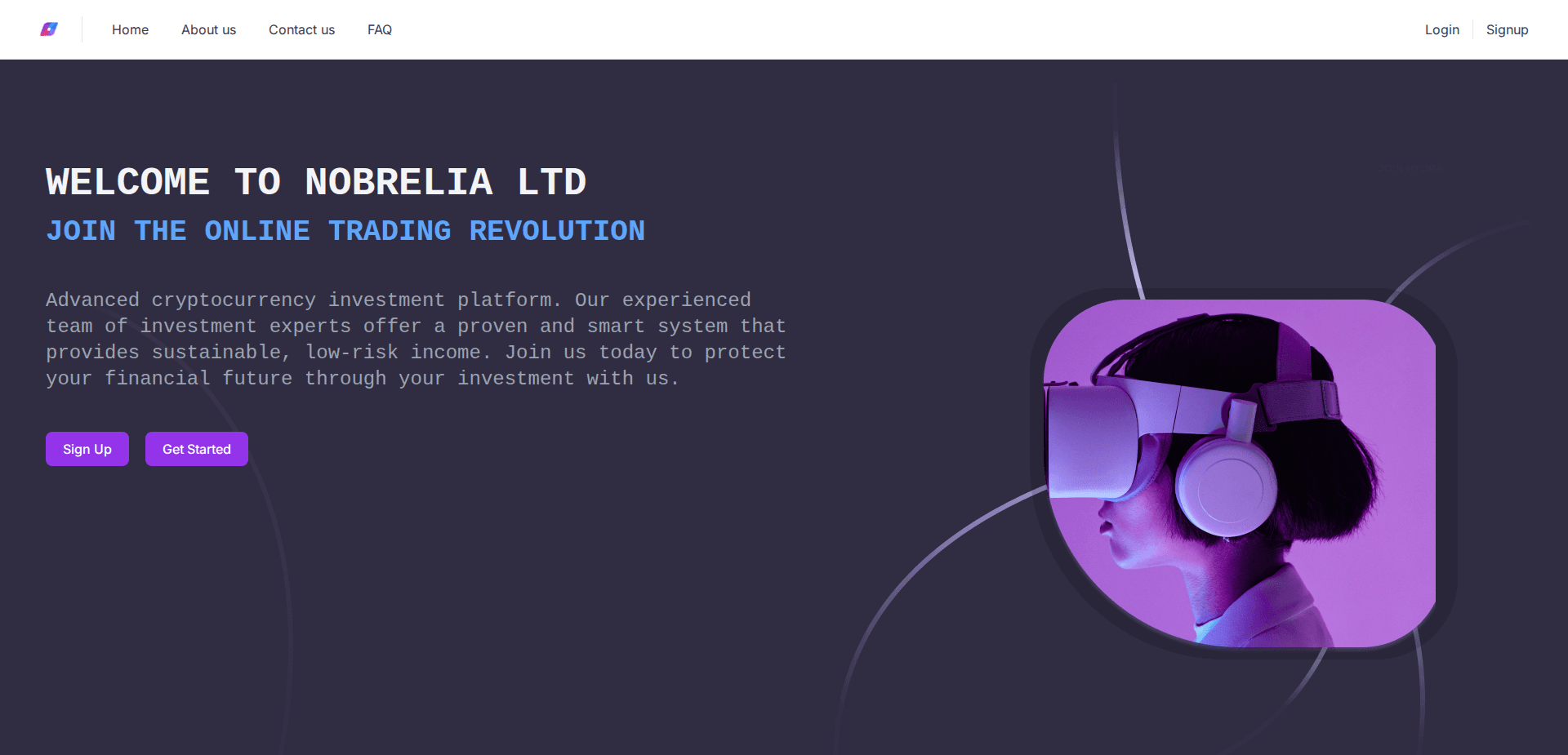 Website screenshot for https://nobrelia.online/ - 1