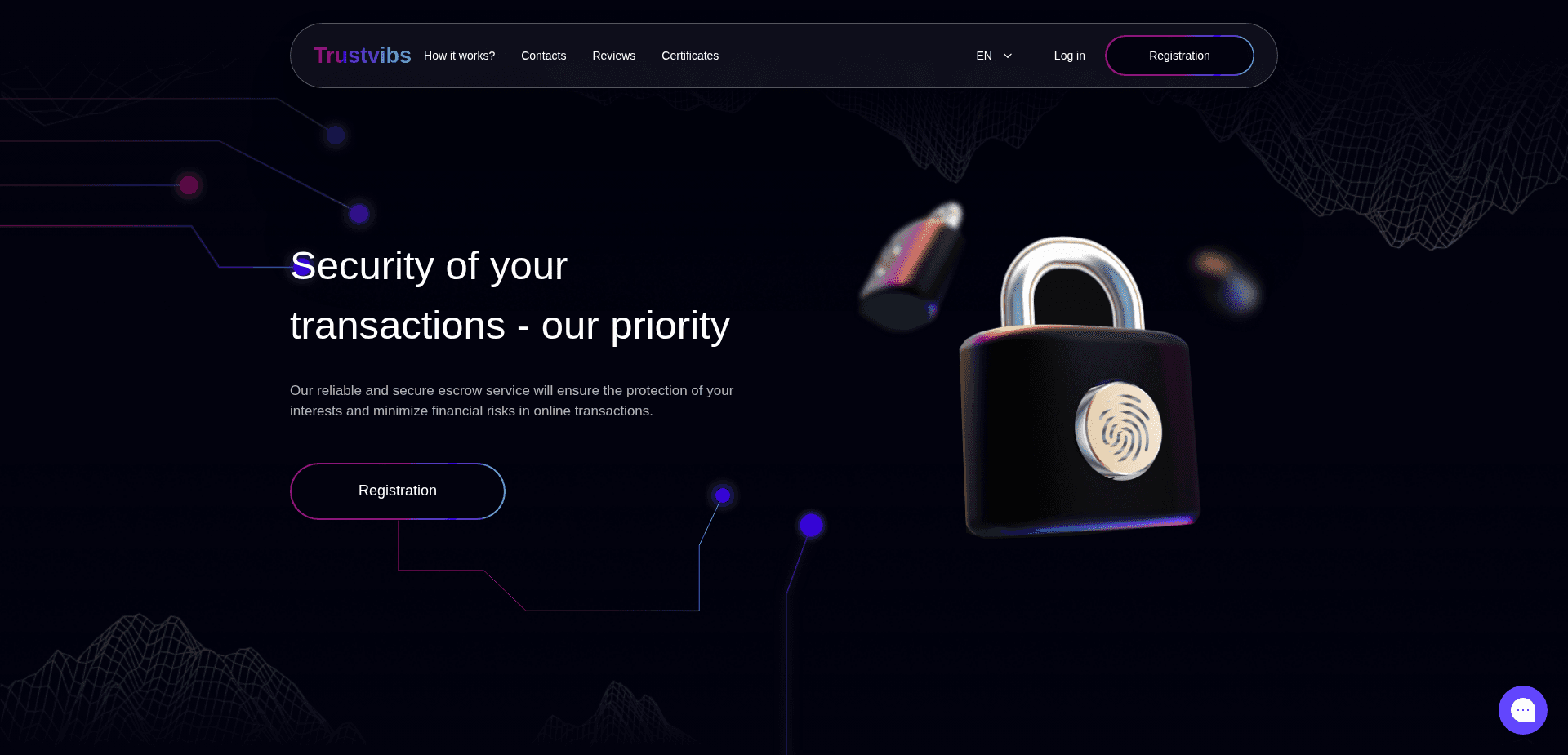 Website screenshot for https://trustvibs.com/ - 1