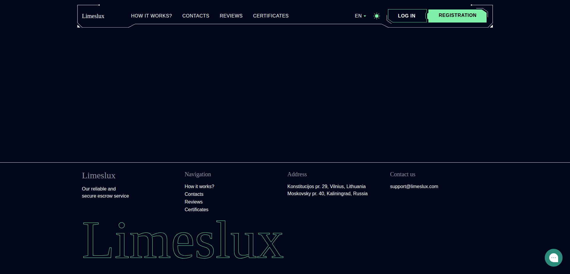 Website screenshot for https://limeslux.com/ - 2