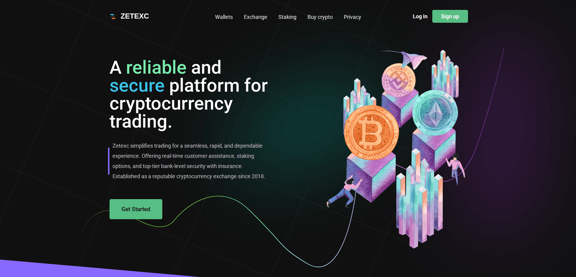 Website screenshot for https://zetexc.com/ - 1