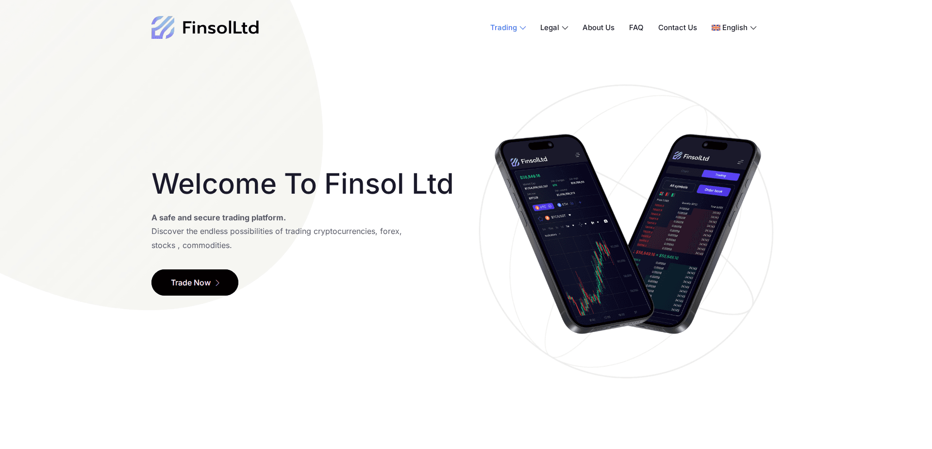Website screenshot for https://www.finsolltd.com/ - 1