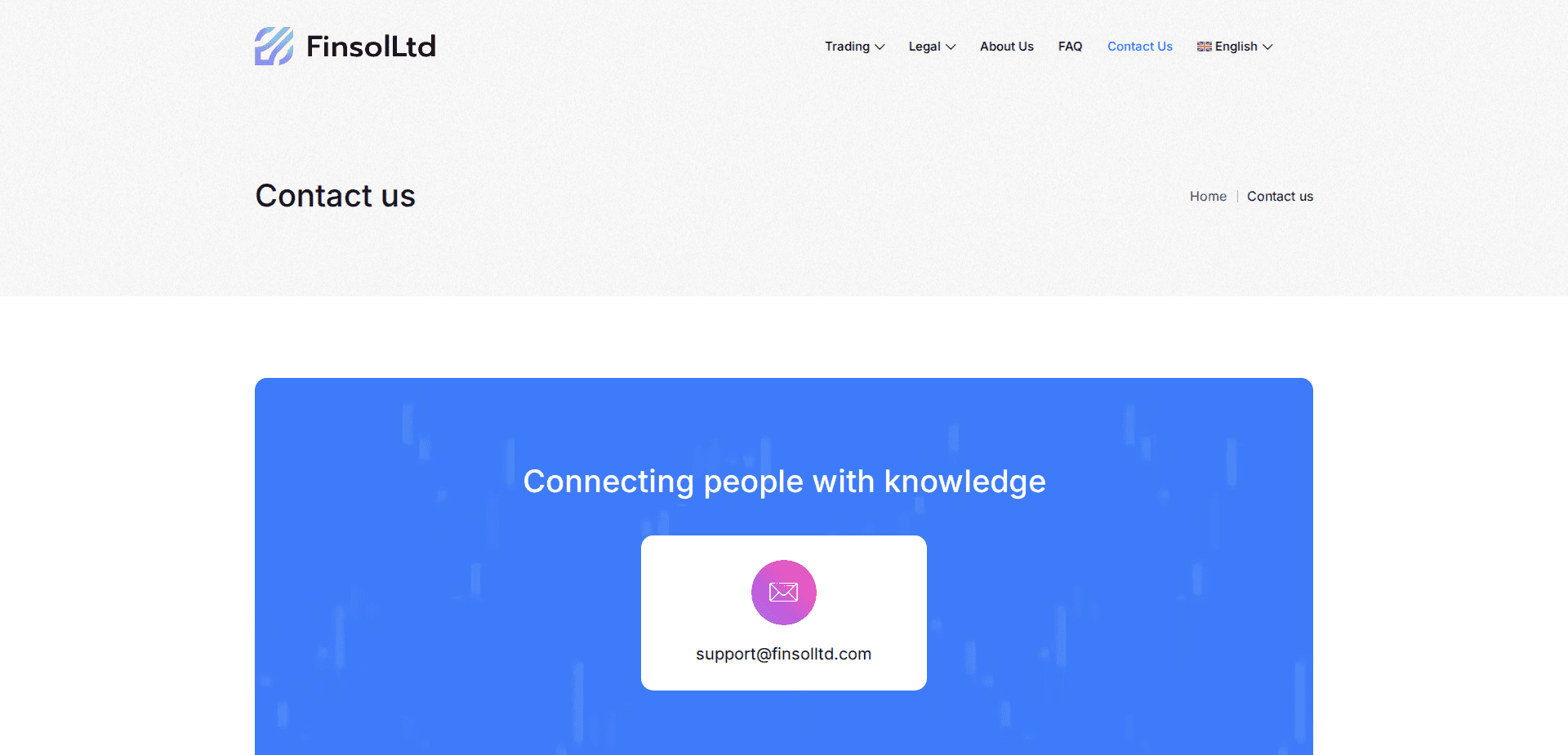 Website screenshot for https://www.finsolltd.com/ - 2
