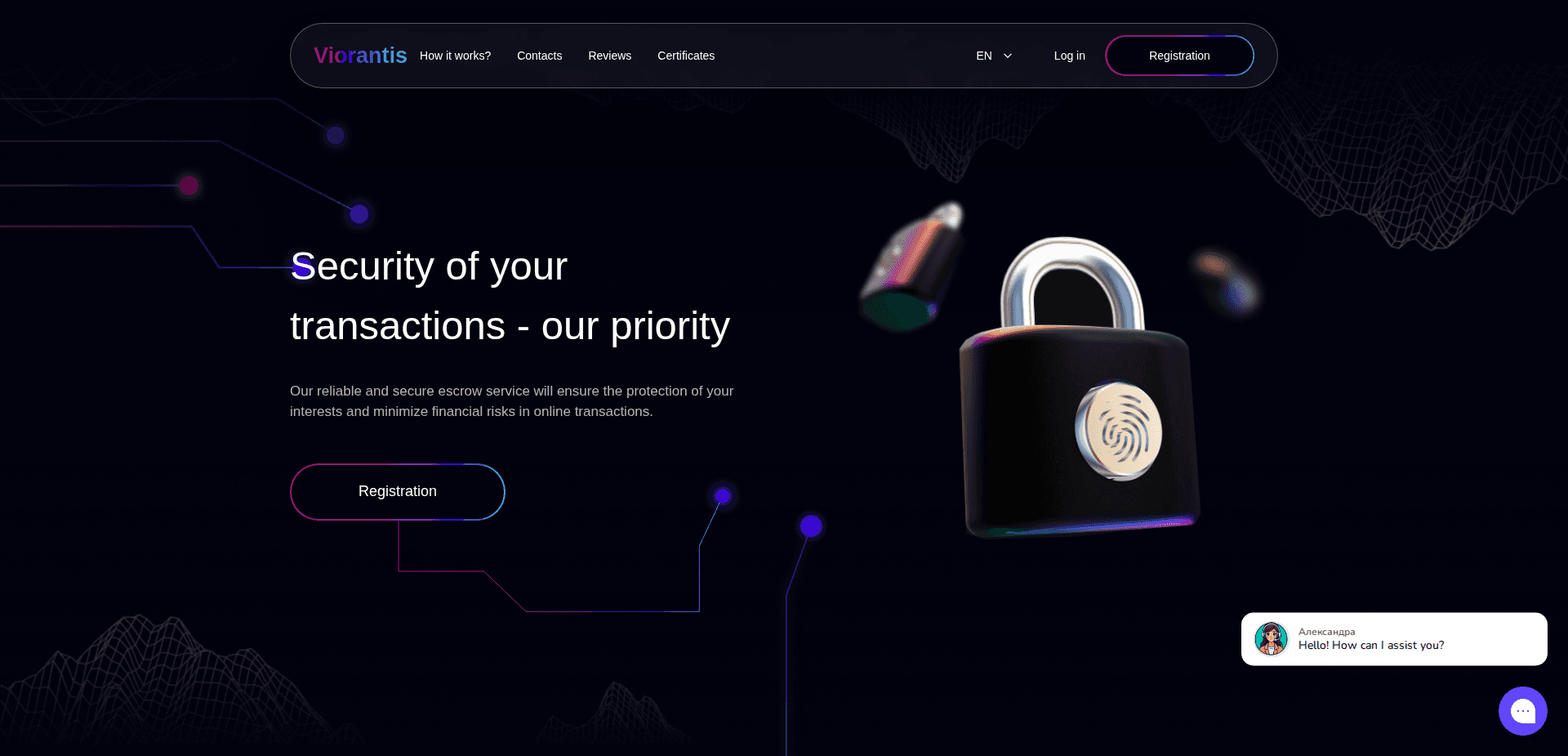 Website screenshot for https://viorantis.com/ - 1