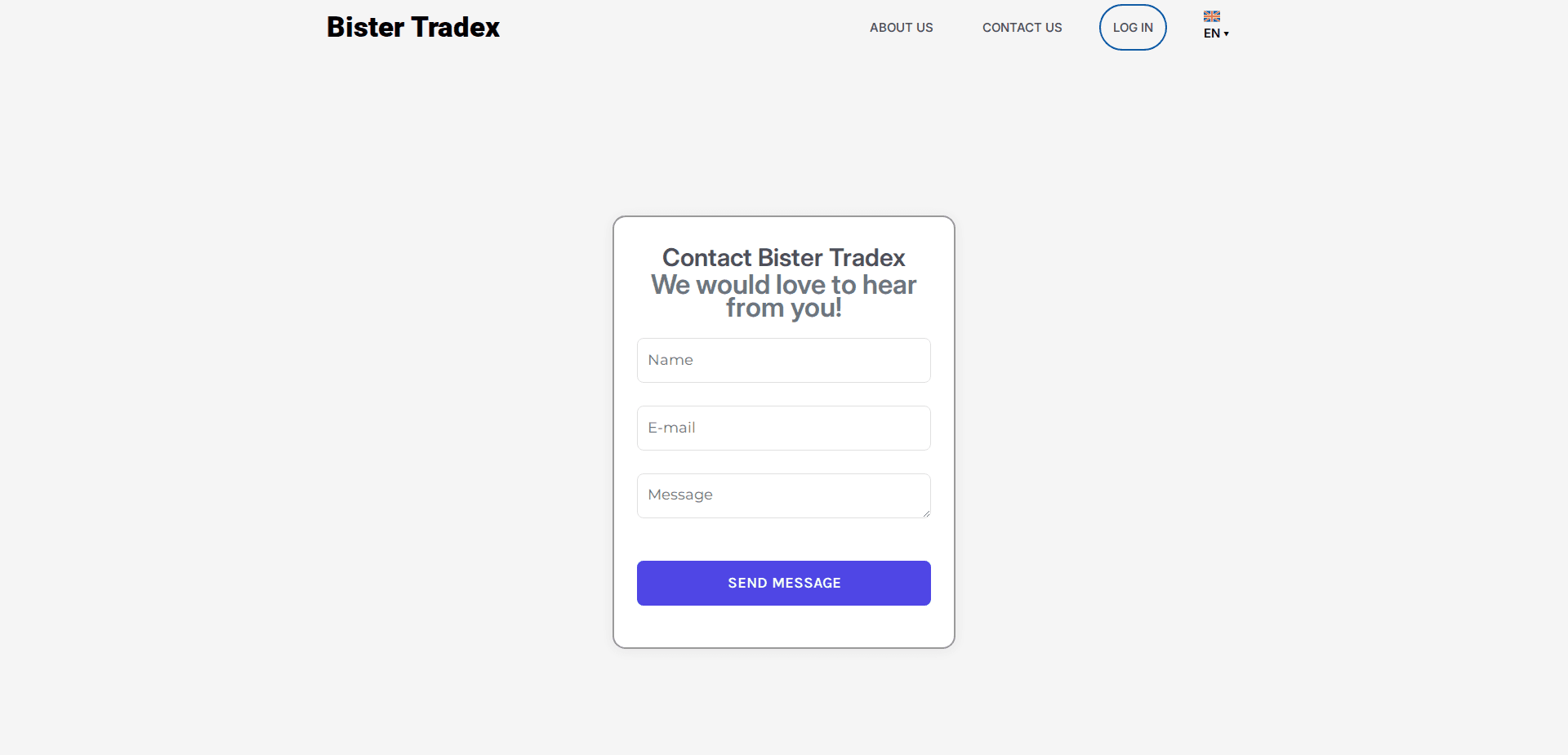 Website screenshot for https://bister-tradex.net/ - 2