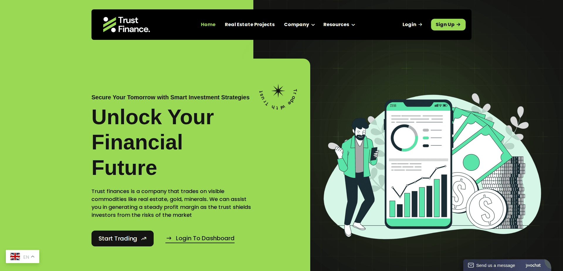 Website screenshot for https://trustfinanse.com/ - 1