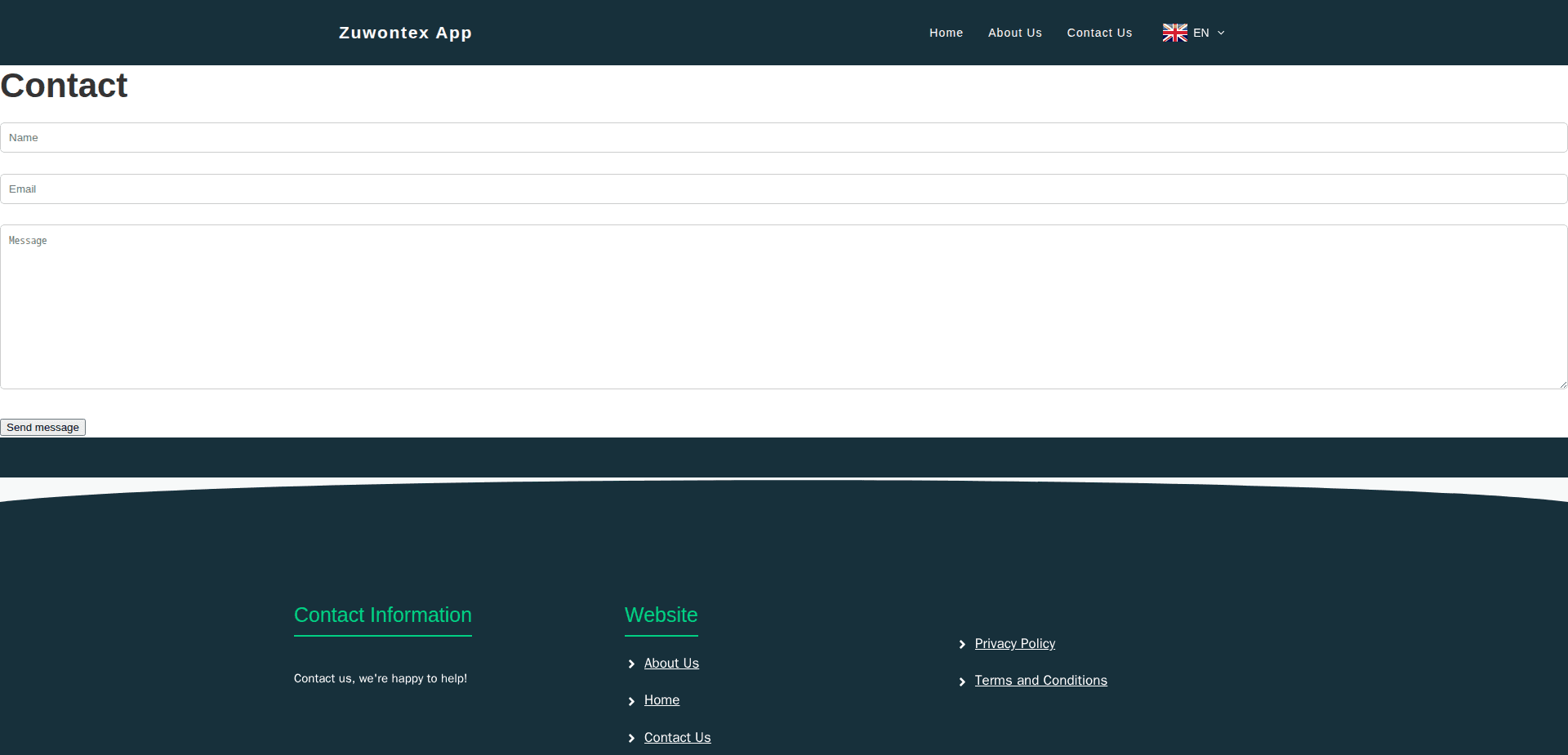 Website screenshot for https://zuwontex-app-ai.com/ - 2