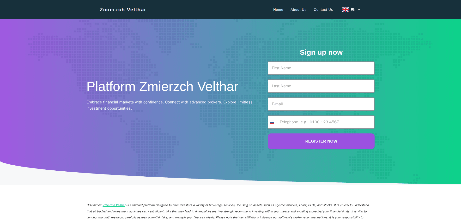 Website screenshot for https://zmierzchvelthar.net/ - 1