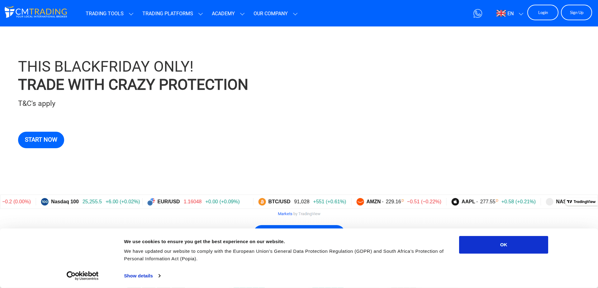 Website screenshot for https://cmtrading.com/ - 1