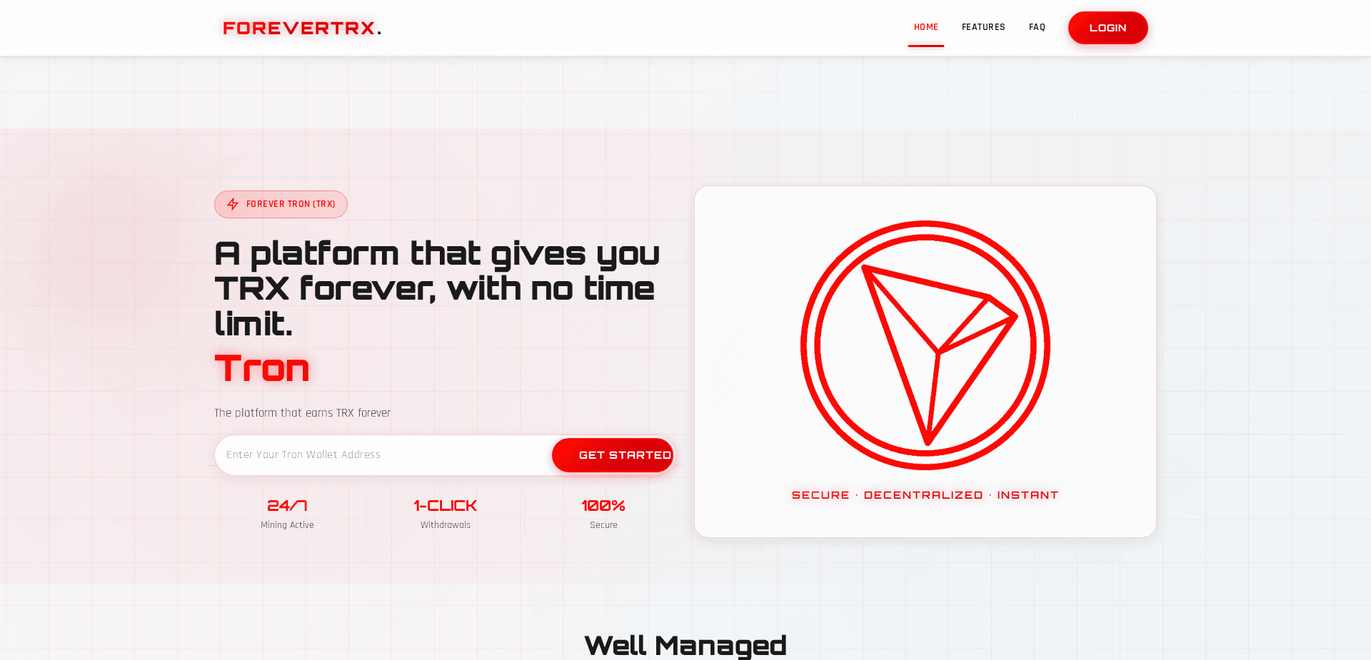 Website screenshot for https://forevertrx.com/ - 1