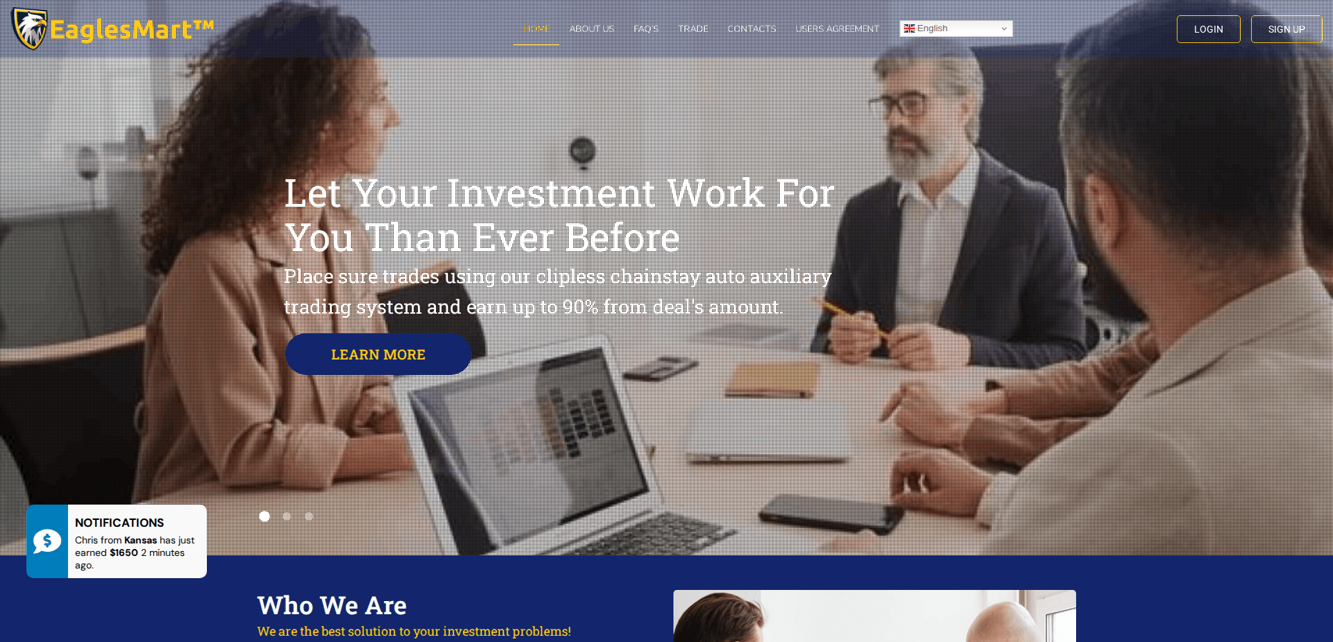 Website screenshot for https://eaglestmart.com/ - 1