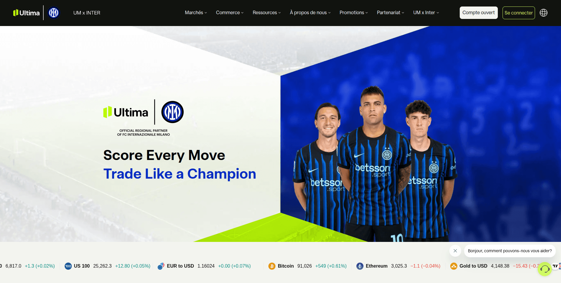 Screenshot 1 - www.ultimamarkets.com