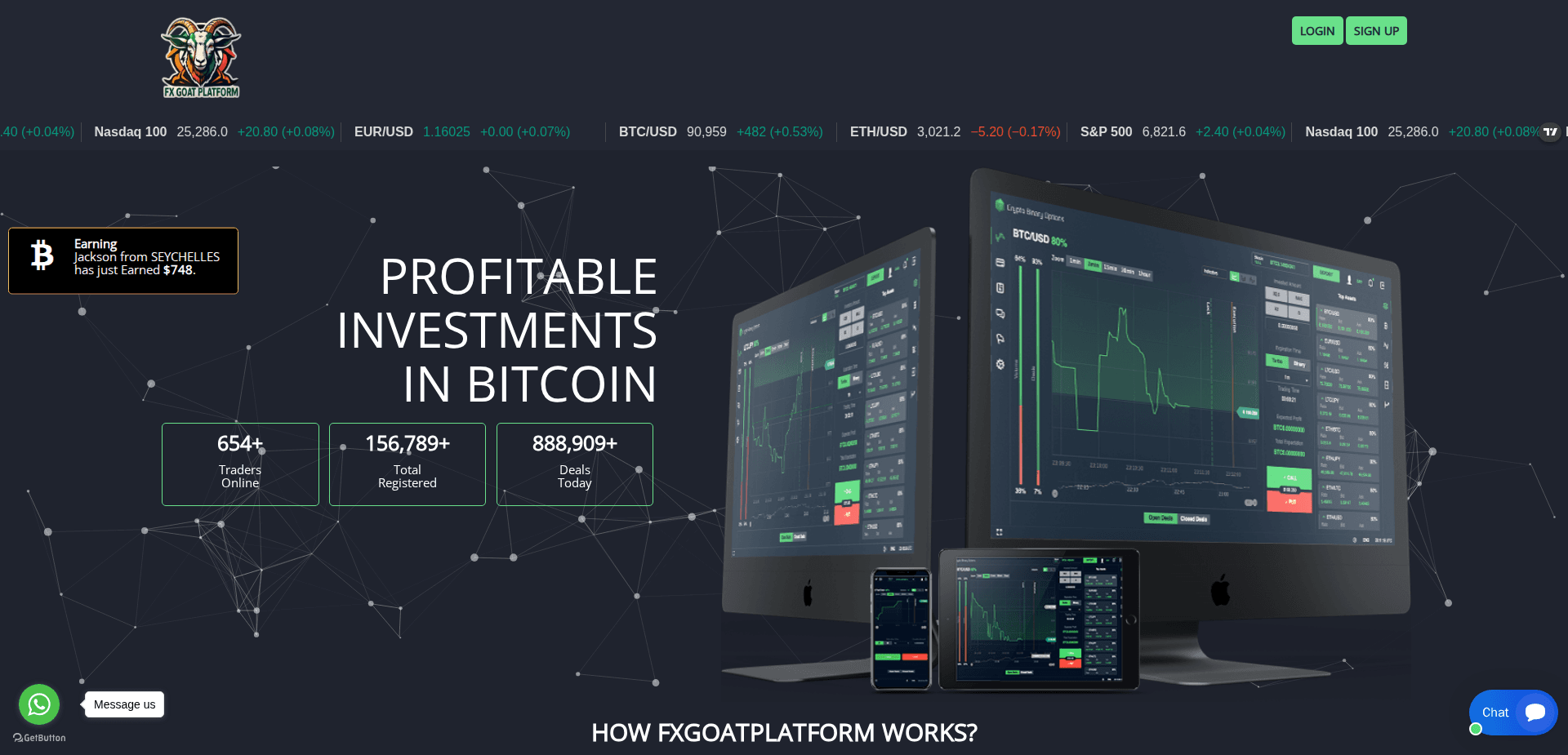 Website screenshot for https://fxgoatplatform.com/ - 1