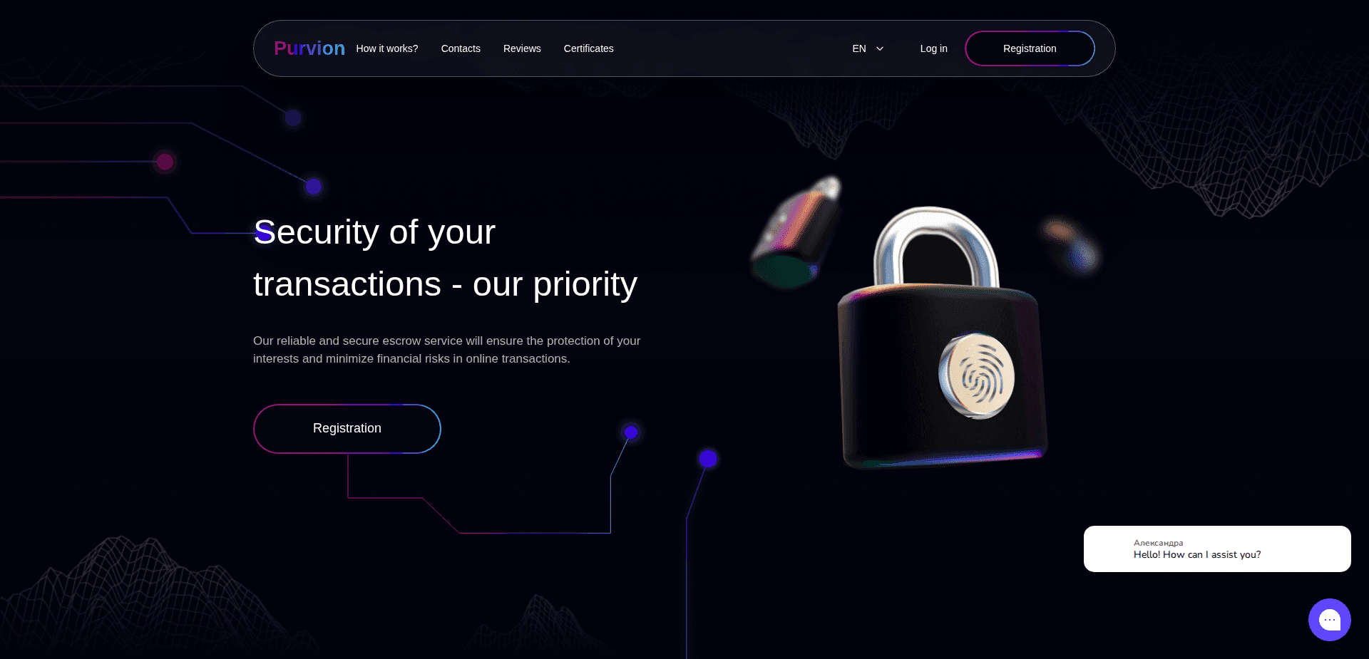 Website screenshot for https://purvion.com/ - 1