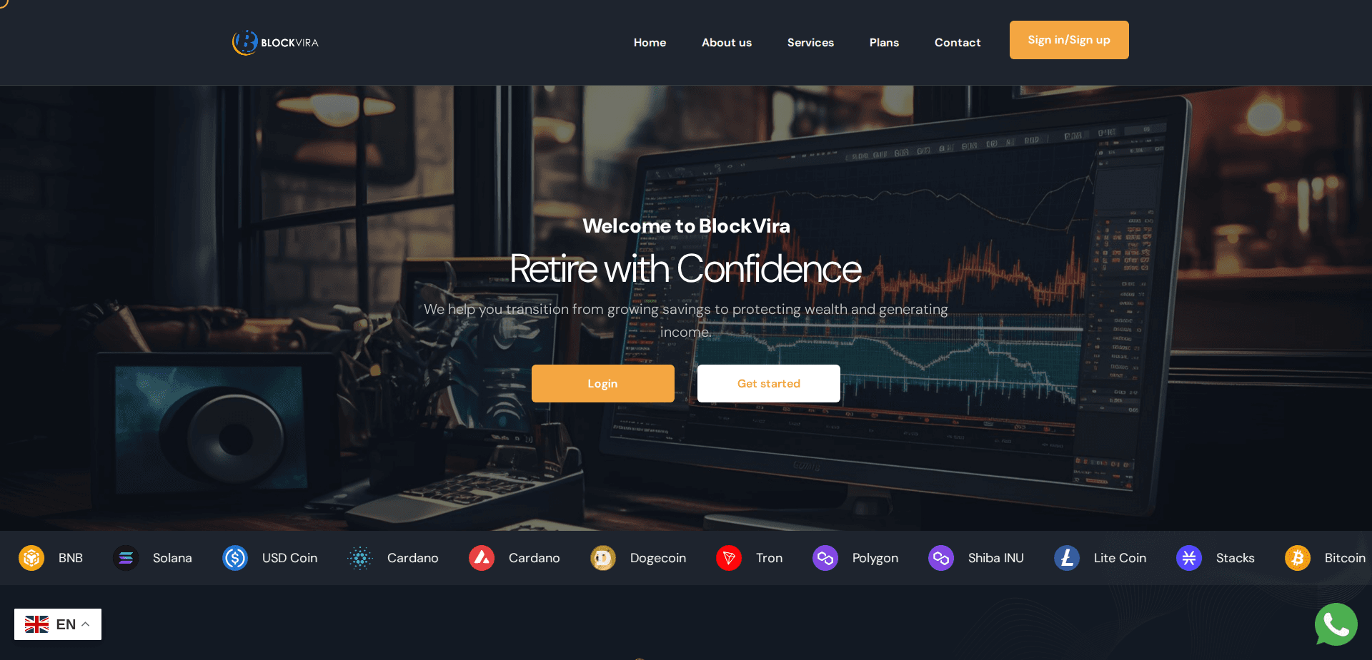 Website screenshot for https://blockvira.com/ - 1