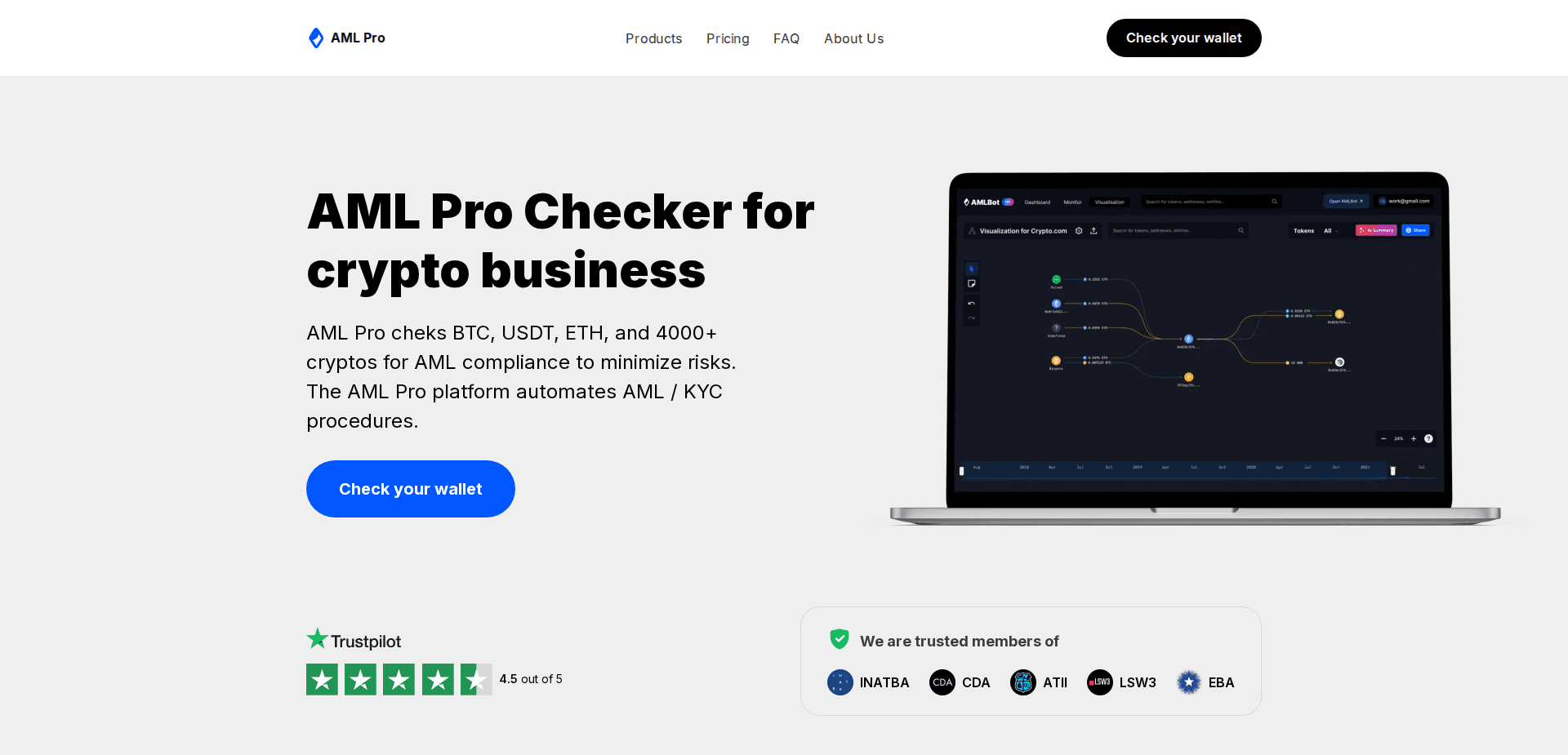 Website screenshot for https://amlpro.nexus/ - 1