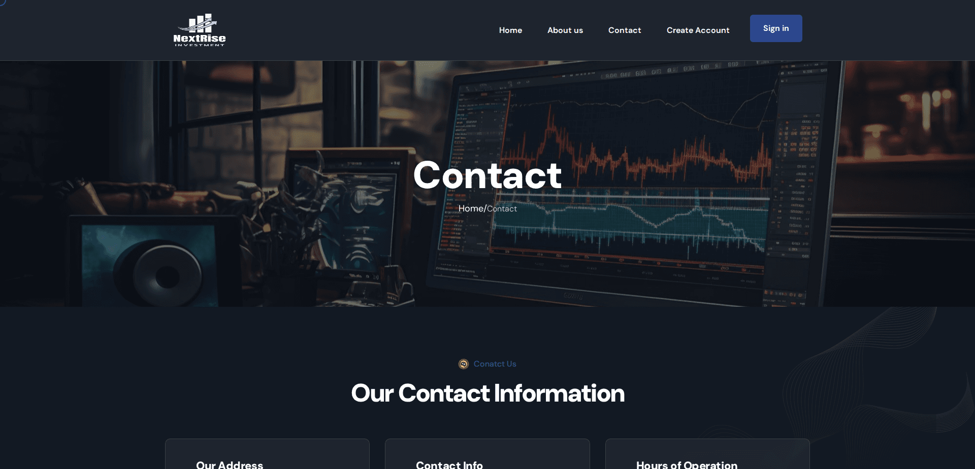 Website screenshot for https://nextriseinvestment.com/ - 2