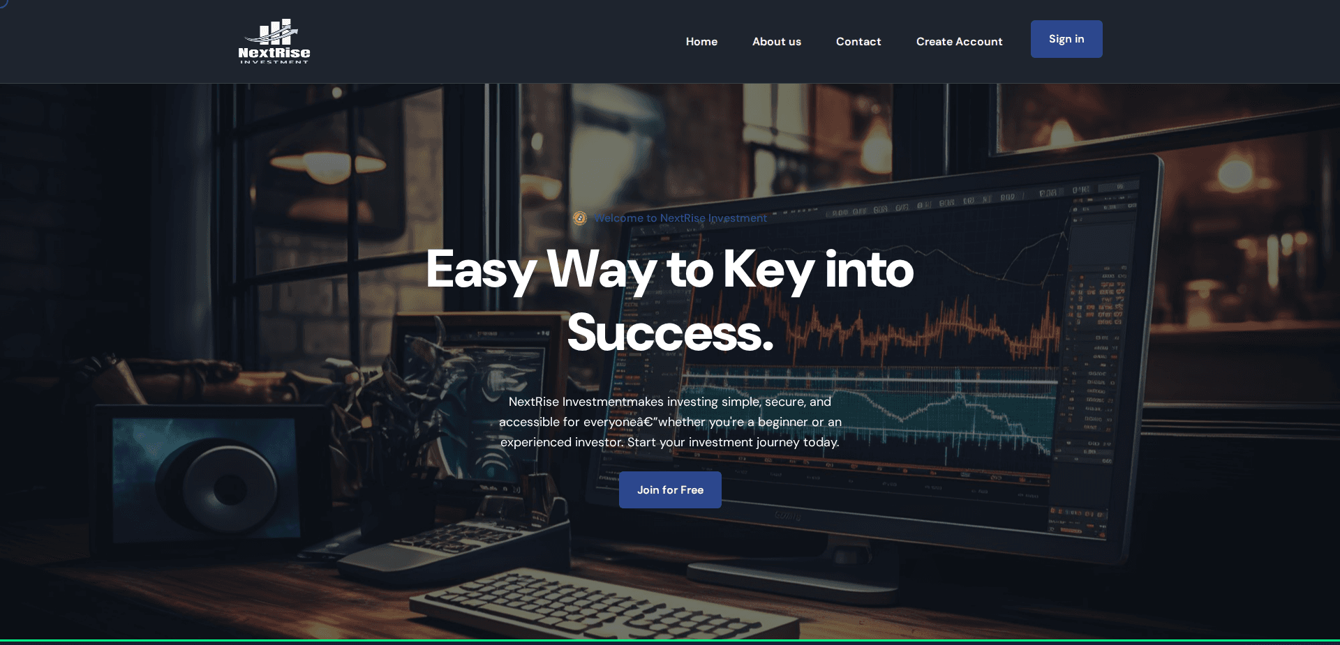 Website screenshot for https://nextriseinvestment.com/ - 1