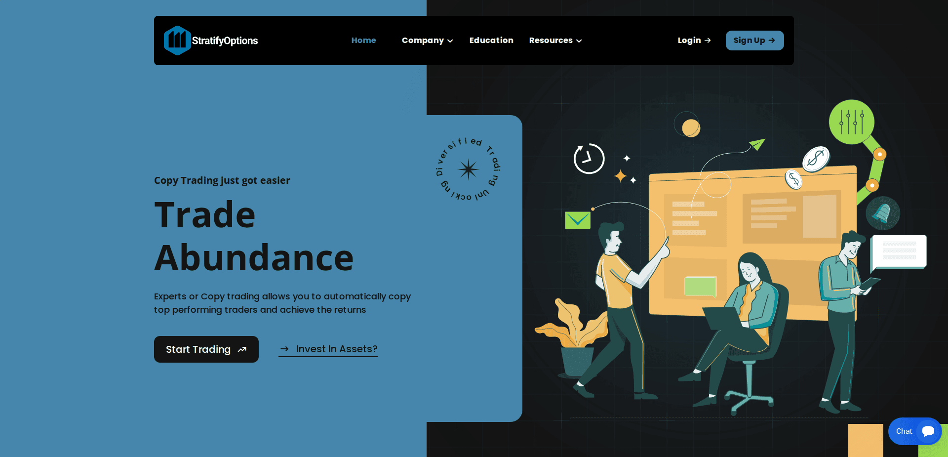 Website screenshot for https://stratifyoptions.com/ - 1