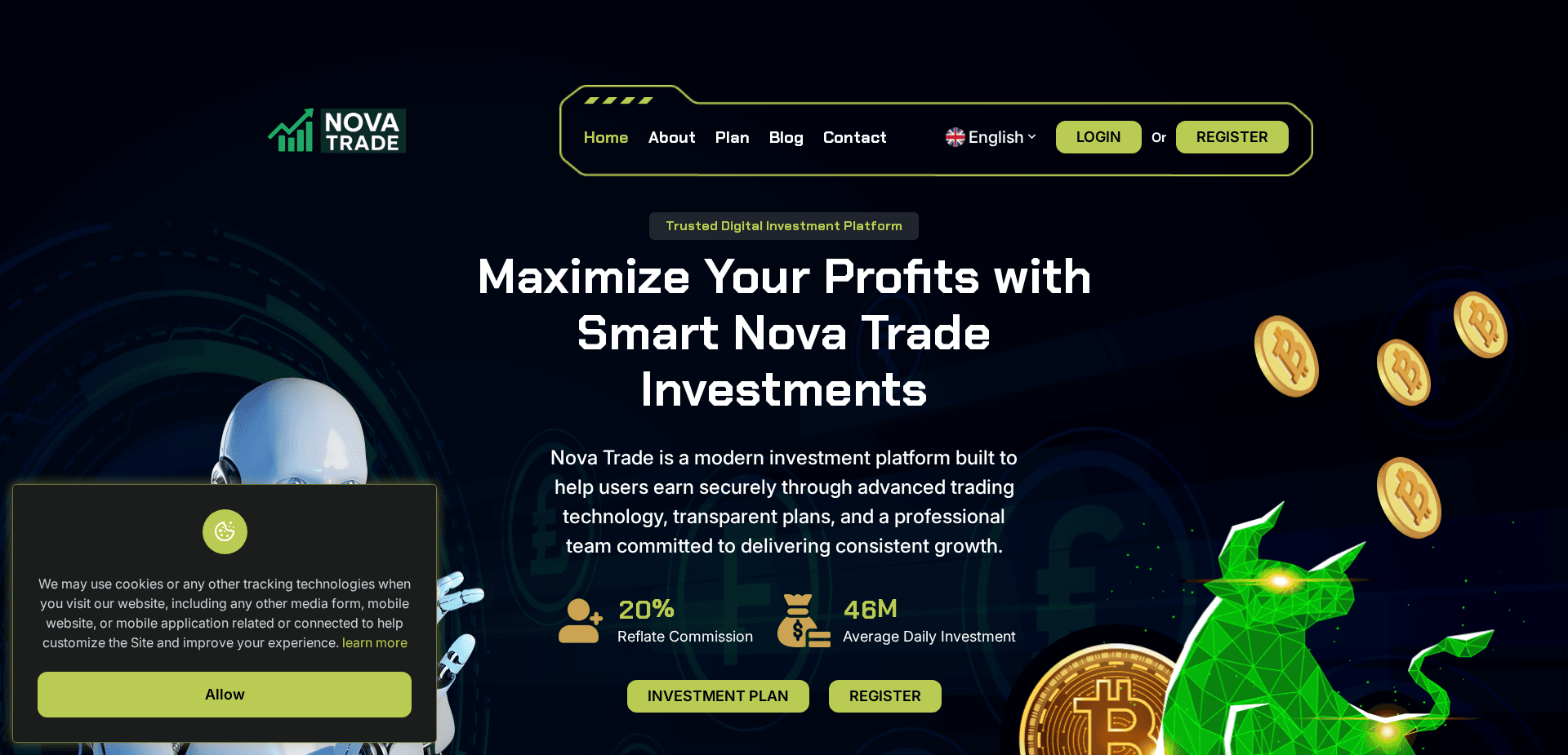 Website screenshot for https://novvatradeai.com/ - 1