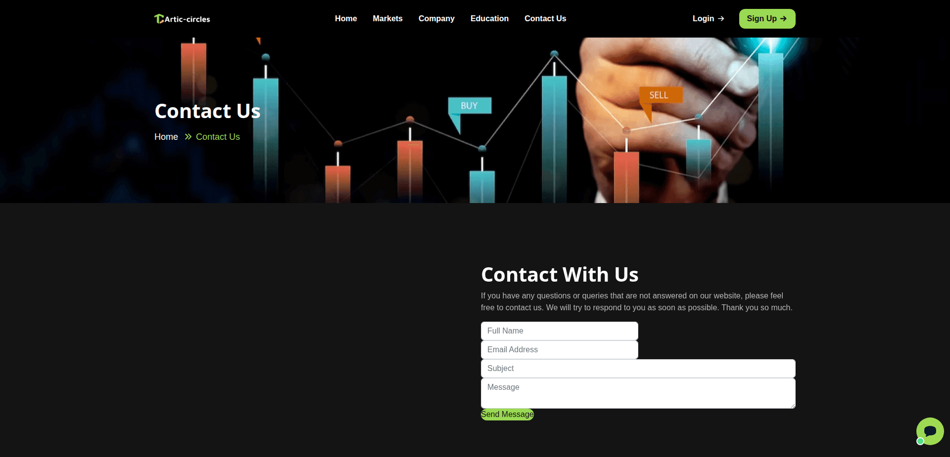 Website screenshot for https://artic-circle.com/ - 2