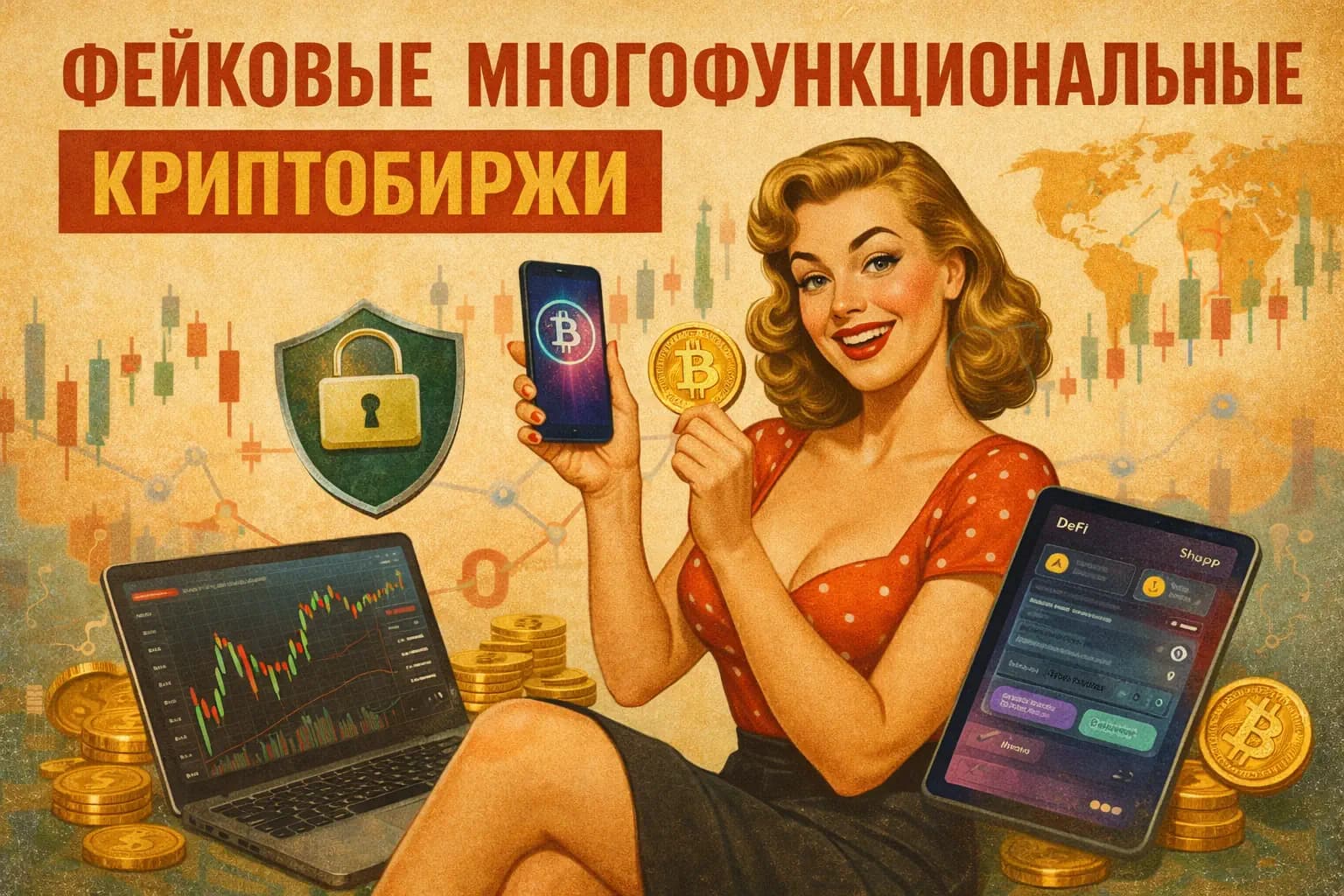 Фейковые многофункциональные криптобиржи