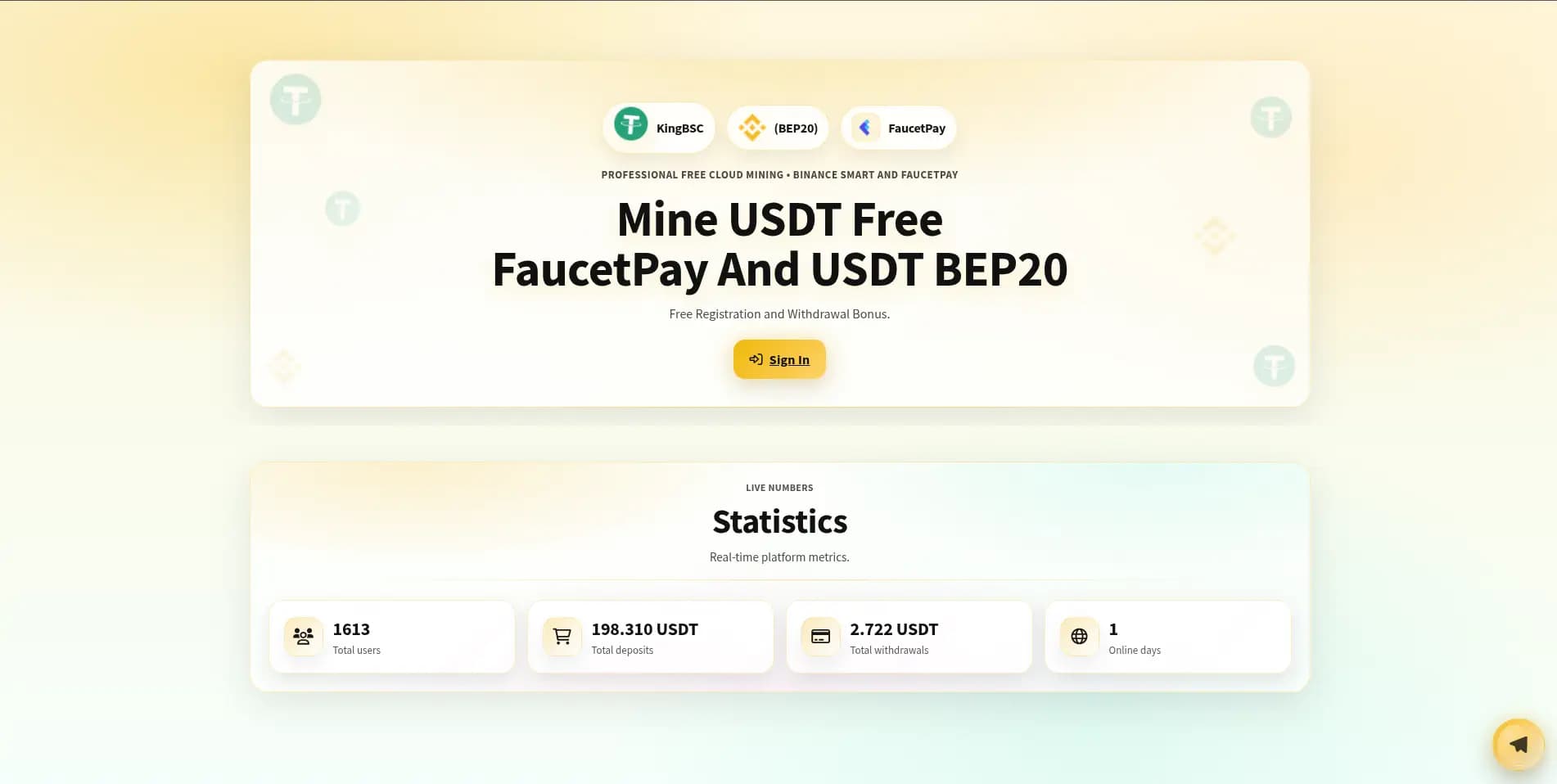 Screenshot kingbsc.site - 1