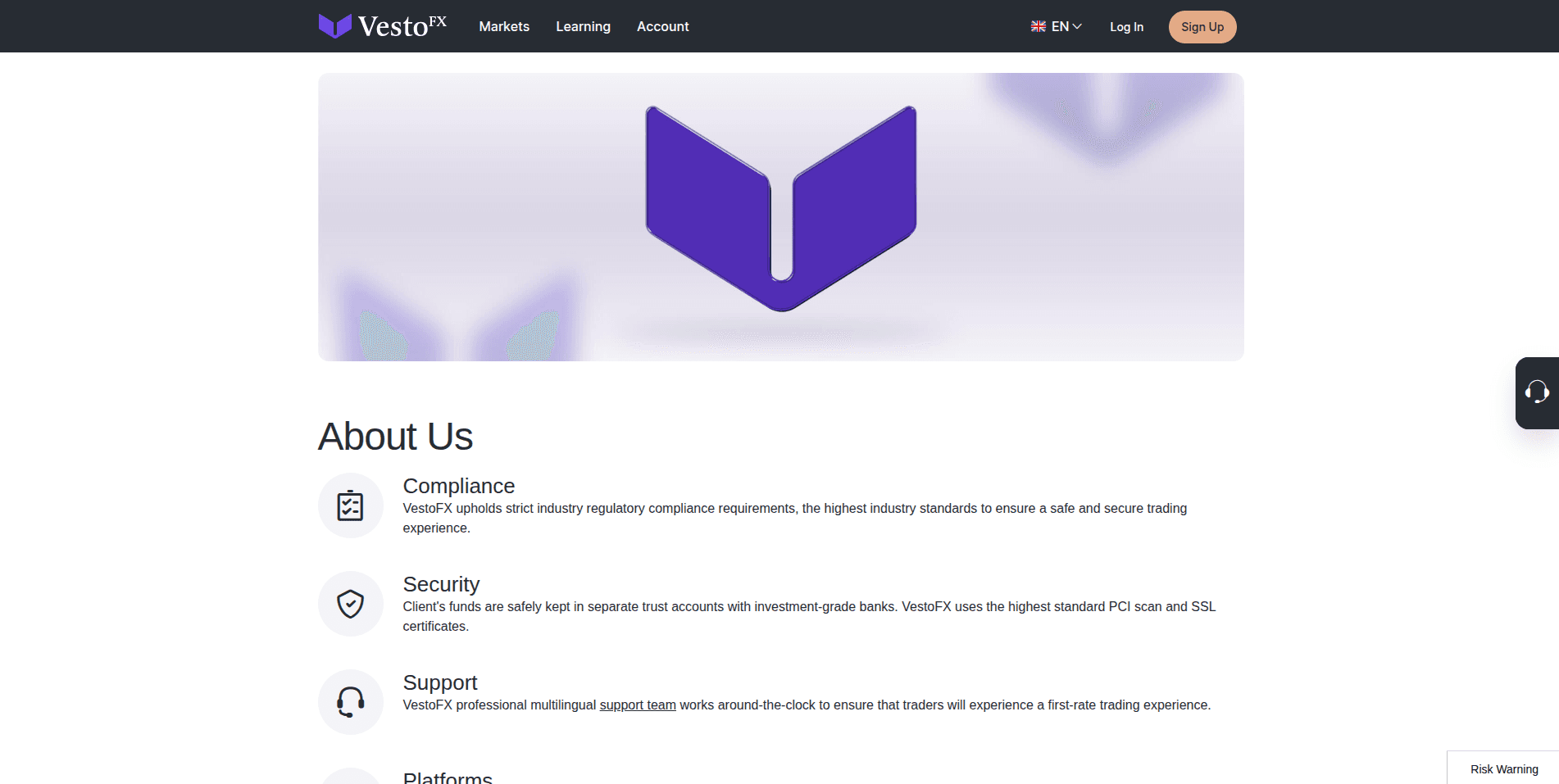 VestoFX - о проекте