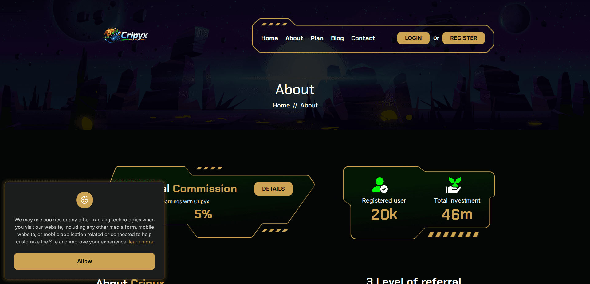 Website screenshot for https://cripyx.com/ - 3