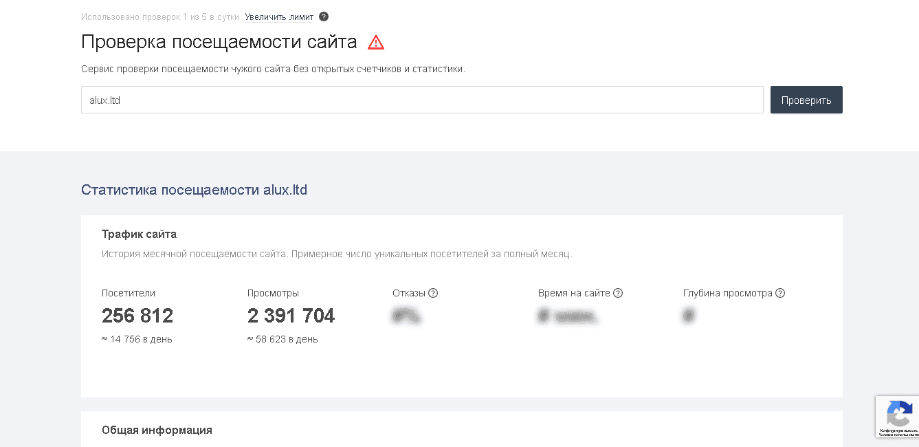 реальная статистика проекта