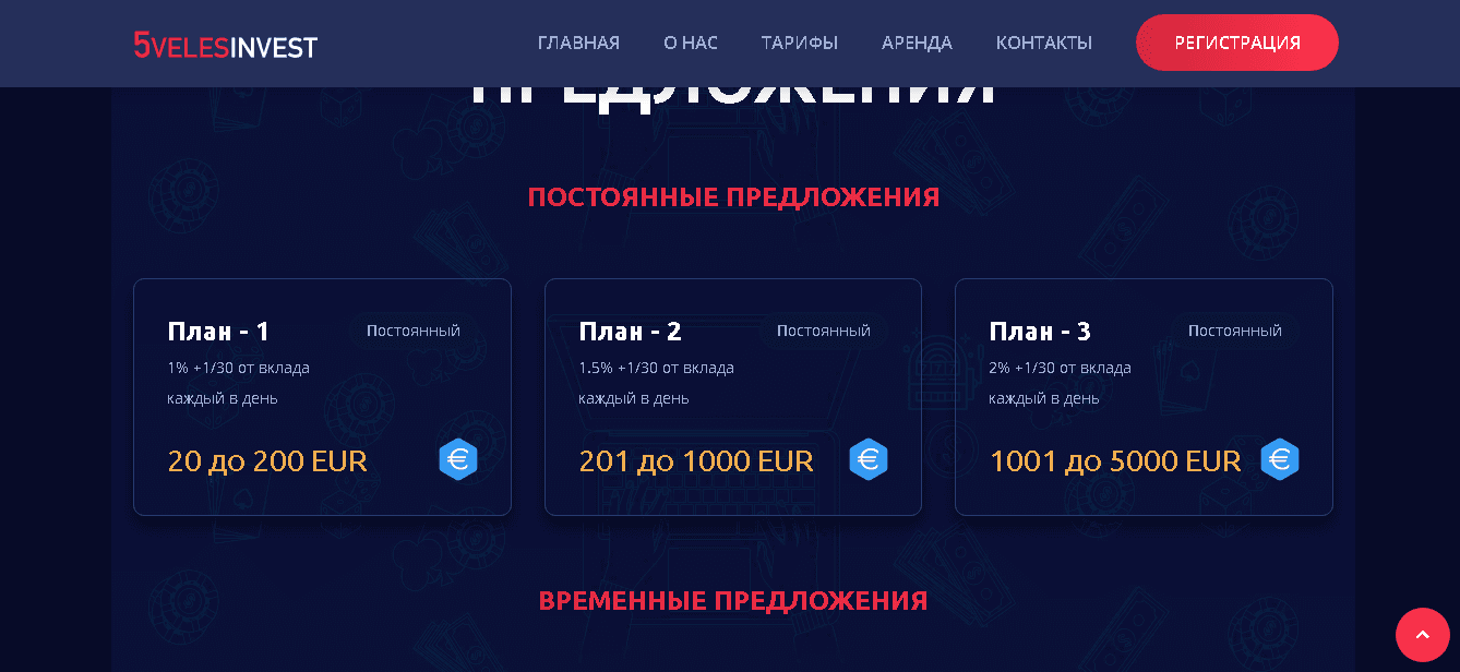 тарифы мошенников