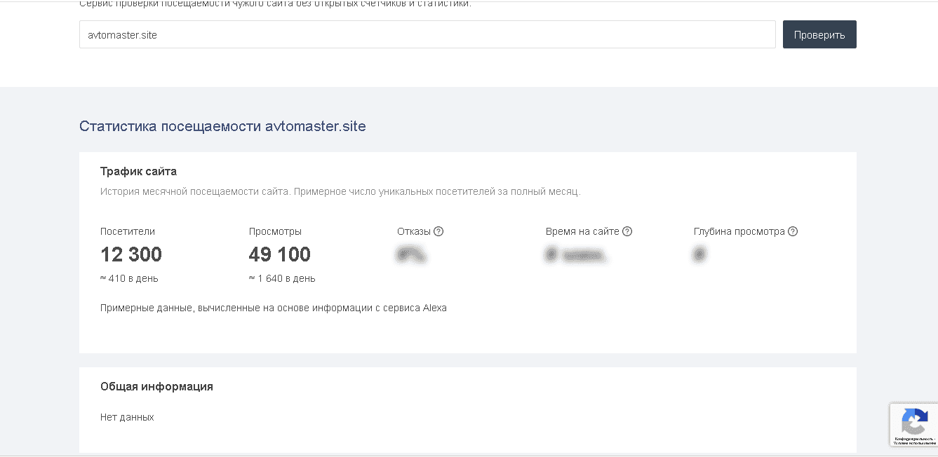 реальная статистика проекта