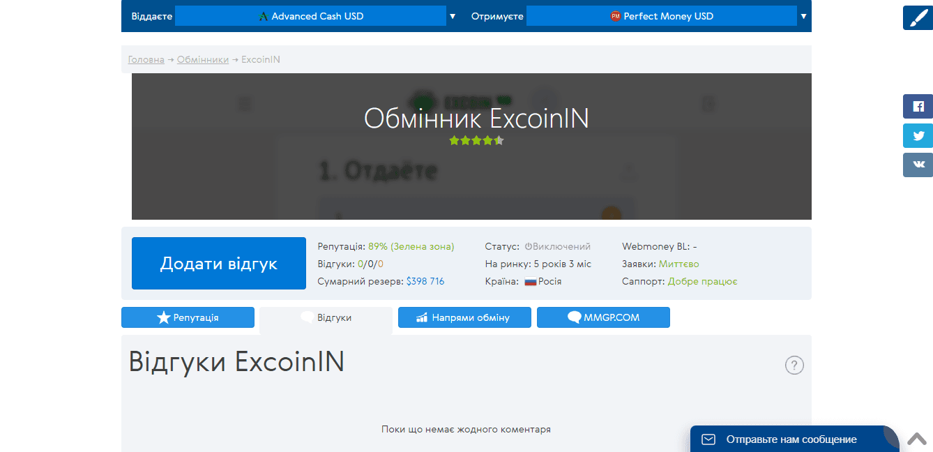 рейтинг сайта на мониторинге