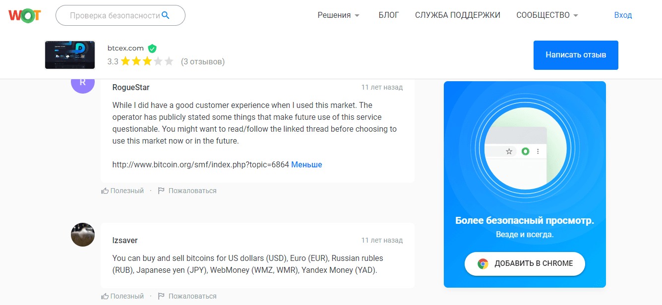 отзывы о проекте