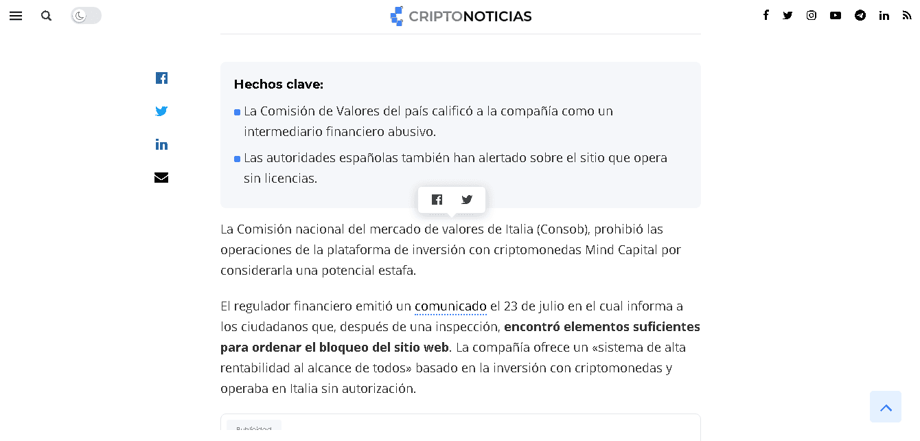 статья на Итальянском портале