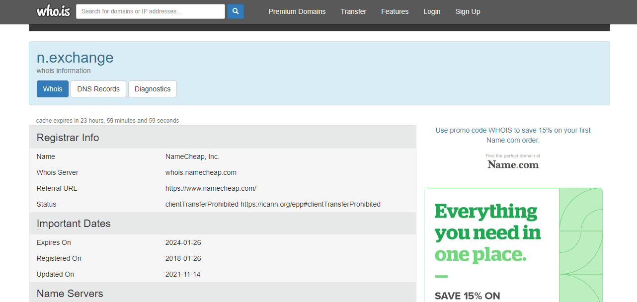 дата регистрации лохотрона