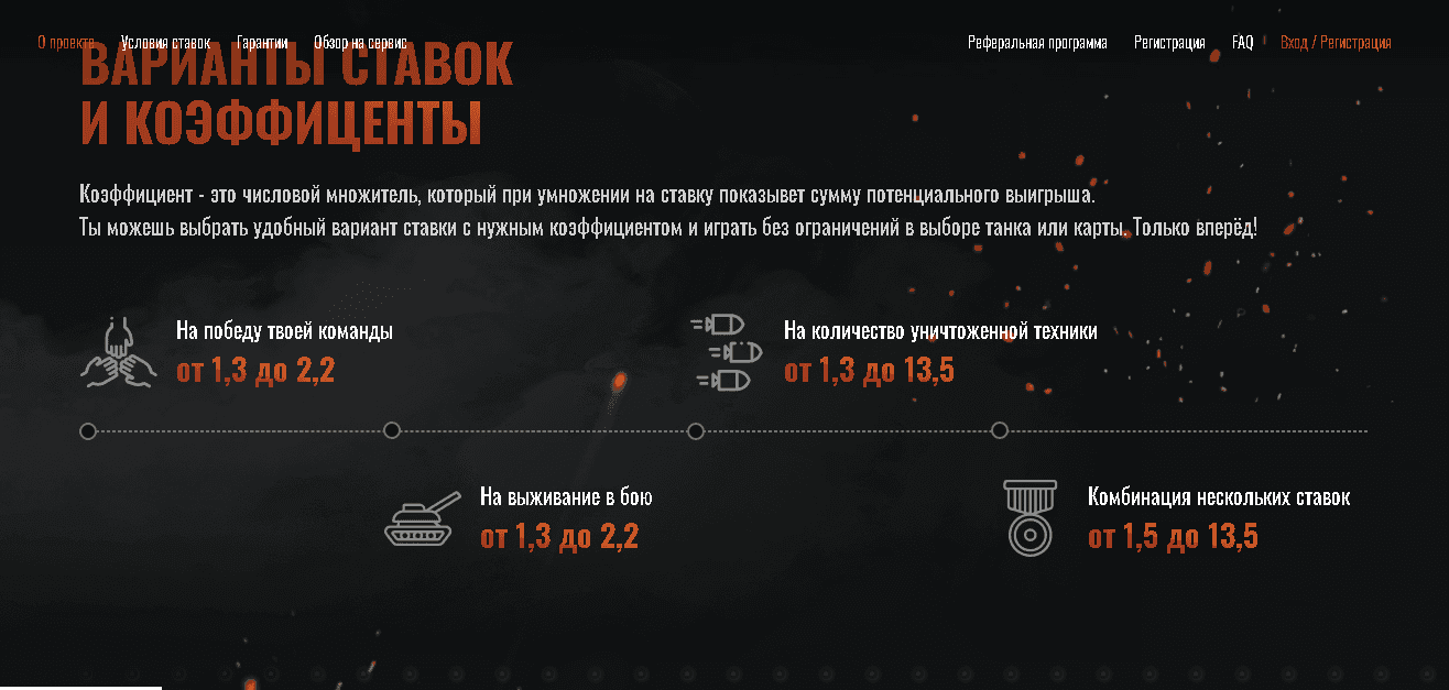 варианты ставок на сайте мошенников