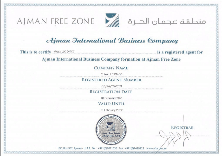 фальшивый сертификат о регистрации