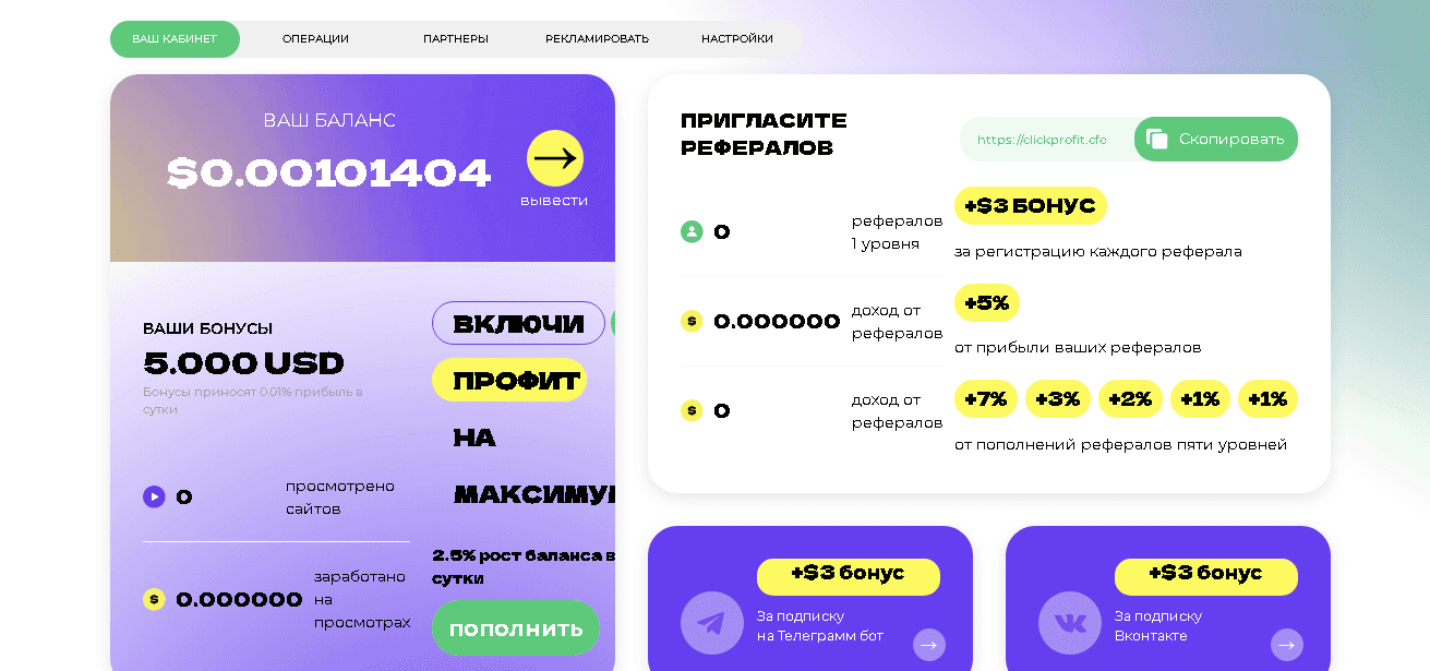 реальный доход по проекту