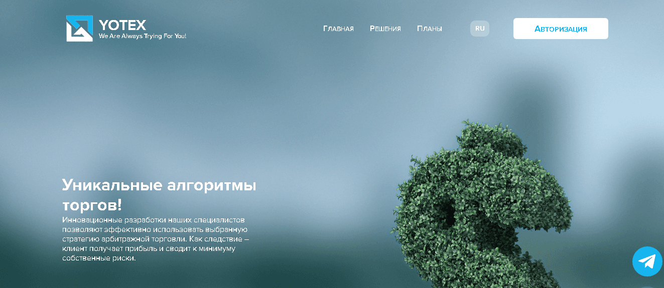 Yotex - инвестиции для потери денег без возможности роста